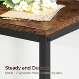 MAHANCRIS 78.7" Console Table with USB Ports, Sofa Table, Narrow Entryway Table with Outlets, 11.8" Wide Couch Table, Industrial Entry Table for Hallway, Living Room, Bedroom, Rustic Brown CTHR320E01 MAHANCRIS