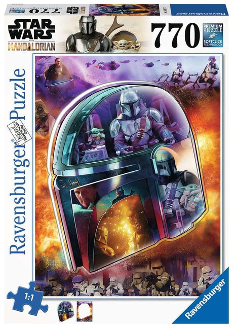 Ravensburger Star Wars The Mandalorian: Helmet 770 Piece Large Format Jigsaw Puzzle for Adults - 16917 - Every Piece is Unique, Softclick Technology Means Pieces Fit Together Perfectly Ravensburger