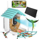 Smart Bird Feeder with Camera - Night Vision 1.5L Bird Feeder Camera with Solar Power -AI 1080p HD Identify 10000+ Birds Species Wifi 2.4 GHz Auto Capture Bird and IOS/Andriod Supported KimLamPro