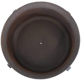 Sunnydaze 29-Inch Bronze Cauldron Wood-Burning Fire Pit Bowl - Includes Portable Poker and Spark Screen Sunnydaze