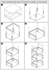 FIDUCIAL HOME 3 Tiers Small Bookshelf Book Shelf White Kids Bookcase Mini Short Book Rack Storage Organizer Easy Assemble, Sturdy FIDUCIAL HOME