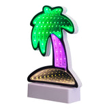 Northlight LED Lighted 3D Palm Tree Infinity Mirror - 8" Northlight