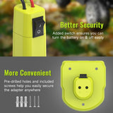 2 Packs Power Wheel Adapter for Ryobi 18V Battery, Upgraded Battery Converter Kit with Switch, Fuse & Wire Terminals, 12 AWG Wire, Power Connector for DIY RC Car Toys Robotics Azocek