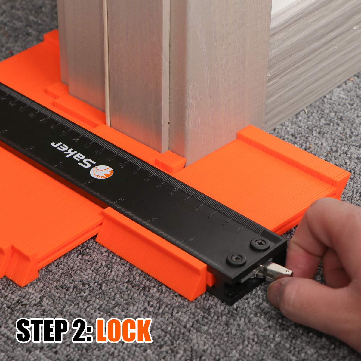 Saker Contour Duplication Gauge-Adjustable Lock-Gift for Men Boyfriend Husband Dad-Precisely Copy Irregular Shape-Irregular Woodworking Tracing-Must Saker