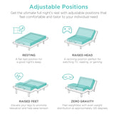 Best Choice Products Ergonomic Twin XL Size Adjustable Bed Frame, Electric Base w/Wireless Remote Control, Nightlight, Massager, 2 USB Ports Best Choice Products