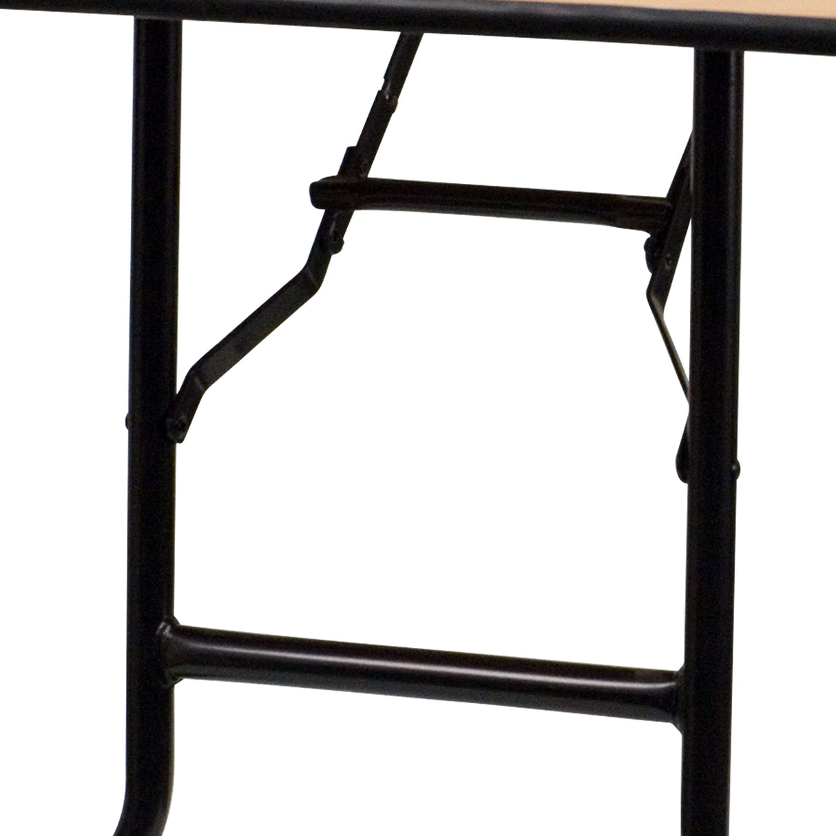 Flash Furniture Gael 8-Foot Rectangular Wood Folding Banquet Table with Clear Coated Finished Top Flash Furniture