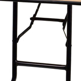 Flash Furniture Gael 8-Foot Rectangular Wood Folding Banquet Table with Clear Coated Finished Top Flash Furniture