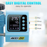 Heat Press Machine, 15x15 Heat Press for t Shirts with Attachment 30oz Sublimation Tumblers Press, Hat Press, Plate Printing, DIY Heats Transfer Press Vinyl for Beginners Blue AKEYDIY