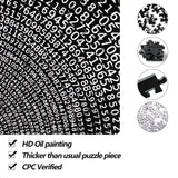 Bgraamiens Puzzle -π Day Puzzle The Mystical π Puzzle Hard Unique Round Numbers Puzzle for Adults (π in Black and White) Bgraamiens
