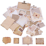 Vintage Scrapbook Paper Stickers, 90 Pcs Antique Looking Aged Paper Classic Old Writing Sticker for Scrapbook, Planner, Craft (2 Styles) Pengxiaomei