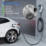 Anina EV Charger Holder SAE J1772 Charging Cable Organizer for Portable Electric Car Charger Cable Hanger Electric Vehicle Charging Cord Holder Wall-Mount Connector Space Saving Anina