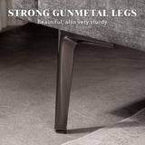 MELLCOM 137.4" Cloud Couch Sectional 5-Seat L Shaped Modular Sofa w/Chaise & Ottoman, Comfy Memory Foam Modular Couch in Washable Chenille Fabric, Sectional Sofa for Living Room, Grey MELLCOM