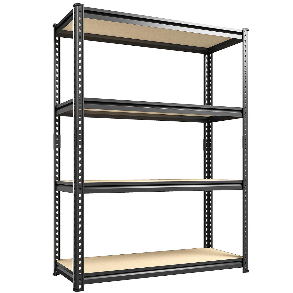 REIBII Storage Shelves Adjustable Metal Shelving 1600LBS Garage Shelves Industrial Metal Shelves 4 Tier Garage Shelving for Warehouse Basement Kitchen Pantry Closet, 11.8" D x 23.6" W x 56.7" H REIBII