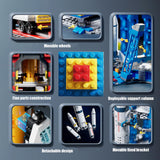 Vilbocr 69-Piece Rocket Ship Building Blocks Set | STEM Educational Space Toy for Kids Ages 6-12 | Creative Construction Kit for Solo & Group Play | Compatible with Major Brands Vilbocr