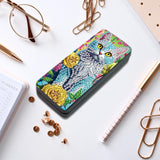 JISHSHAY Diamond Art Glasses Case Cat Diamond Painting Glasses Holder Gem Art Sunglasses Holder Gem Painting Sunglass Organizer Mosaic Kits for Adults Embroidery Kit Jigsaw Puzzles Eyeglass Case JISHSHAY