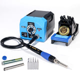 YIHUA 936A II Soldering Iron Station Kit, 65W with Intelligent Working Light. Easily Adjustable from 392℉～896℉. With Plug-in Iron Handle, a Solder Iron Stand, Solder Wire & 5 extra Solder Tips. YIHUA