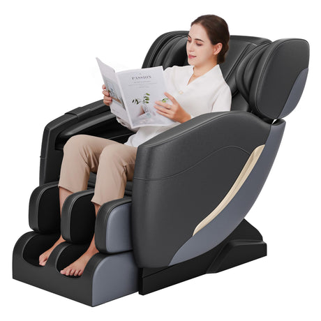 SMAGREHO 2025 Zero Gravity Massage Chair Full Body, with 6 Auto Modes, Foot Massage, Waist Heating, Bluetooth, Black SMAGREHO