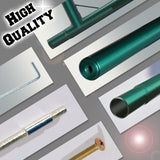 Benefit-USA Multi-Size Large Garden Support Arch Frame Climbing Plant Arch Arbor for Flowers/Fruits/Vegetables (15.9'X7'X7.2'), Green Benefit-USA