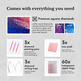 Neopalette Diamond Painting Kits for Adults, Art and Craft, Full Drill Diamond Painting Abstract, DIY 5D Diamond Art Craft, Square Diamond (National Park 1) Neopalette