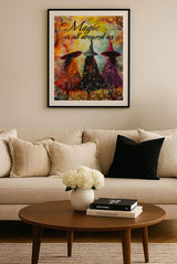 Scary Halloween Diamond Art Kits for Adults,5D Full Round Drill Magic Witch Diamond Painting Kits for Beginners Three Witches,DIY Gem Art and Crafts Paint by Diamonds Easy,Home Wall Decor 12X16 Inch SJDIYSTORE