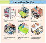 DIYPAINTING 5D Diamond Art Painting by Number Kits Wizard Movie of Oz 16X20 Painting Cross Stitch Full Drill Crystal Rhinestone Embroidery Pictures Arts Craft for Home Wall Decor WoodArtSupply