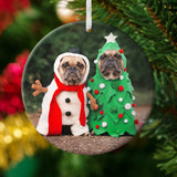 Let's Make Memories Personalized Photo Ornament - Customize with Photo - Round Keepsake Ornament for 2023 Let's Make Memories