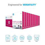 HP Printer Paper | 8.5 x 11 Paper | MultiPurpose 20 lb | 10 Ream Case - 5000 Sheets | 96 Bright | Made in USA - FSC Certified | 112000PC HP Papers