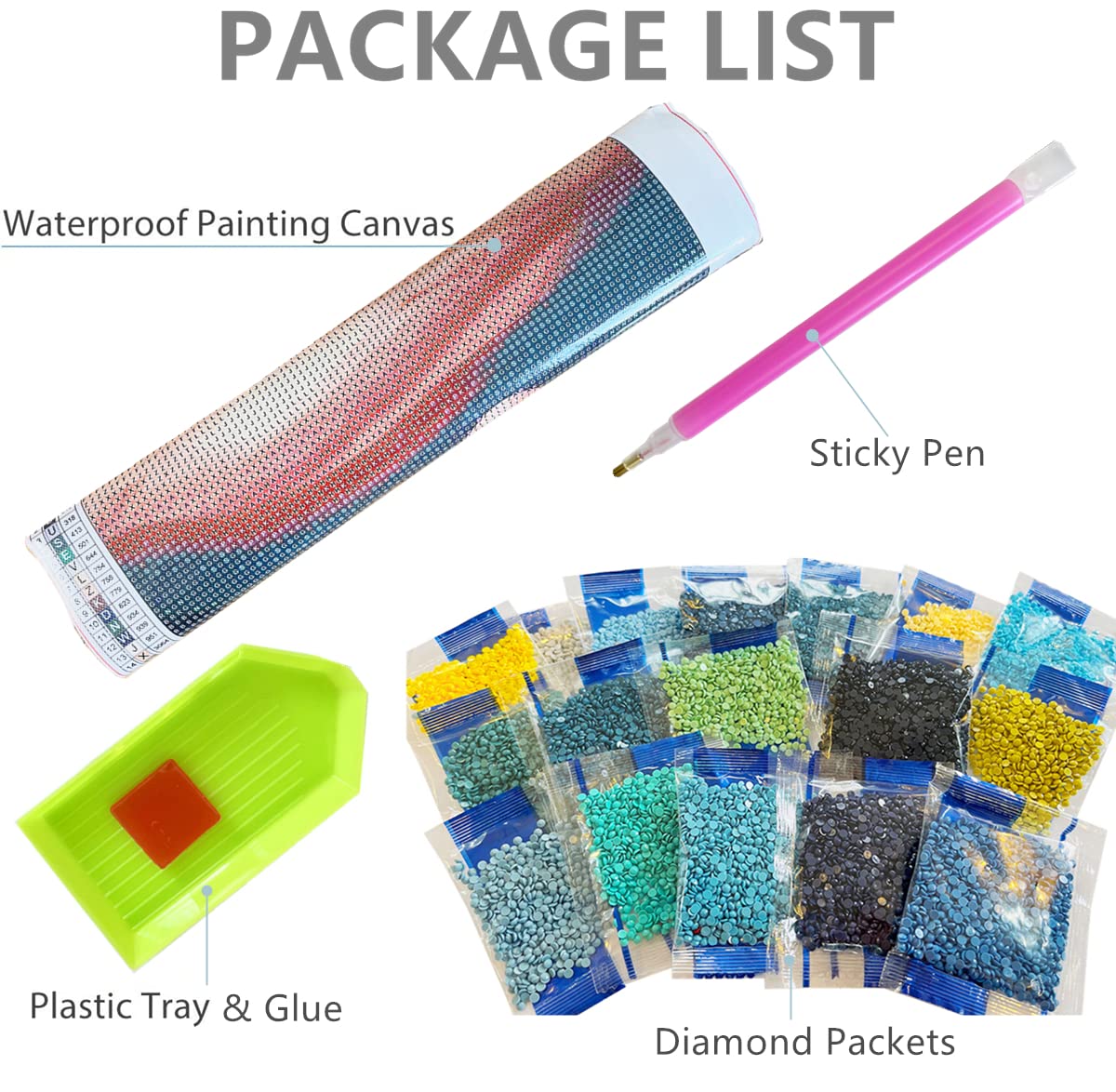 2pcs 5D DIY Diamond Painting Kits, Famous Portrait Paintings Full Drill Crystal Rhinestone Embroidery Arts Craft Wall Decor12x16in, Mona Lisa & Girl with a Pearl Earring YAYOU