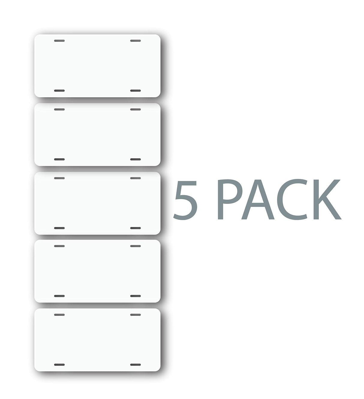 License Plate Blank (5, White) Wrapco