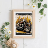 MOER SKY Urban Retro Motorcycle Diamond Painting Kits for Adults, Car 5D DIY Diamond Art Kits Full Drill Diamond for Gift Wall Decor Gem Arts 12x16Inch MOER SKY