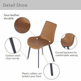 ZckyCine Modern Mid-Century Dining Table Set for 6-8 People Kitchen Dining Room Table Set Extendable Wood Dining Table and 6 Upholstered Chairs, Home Kitchen Furniture ZckyCine