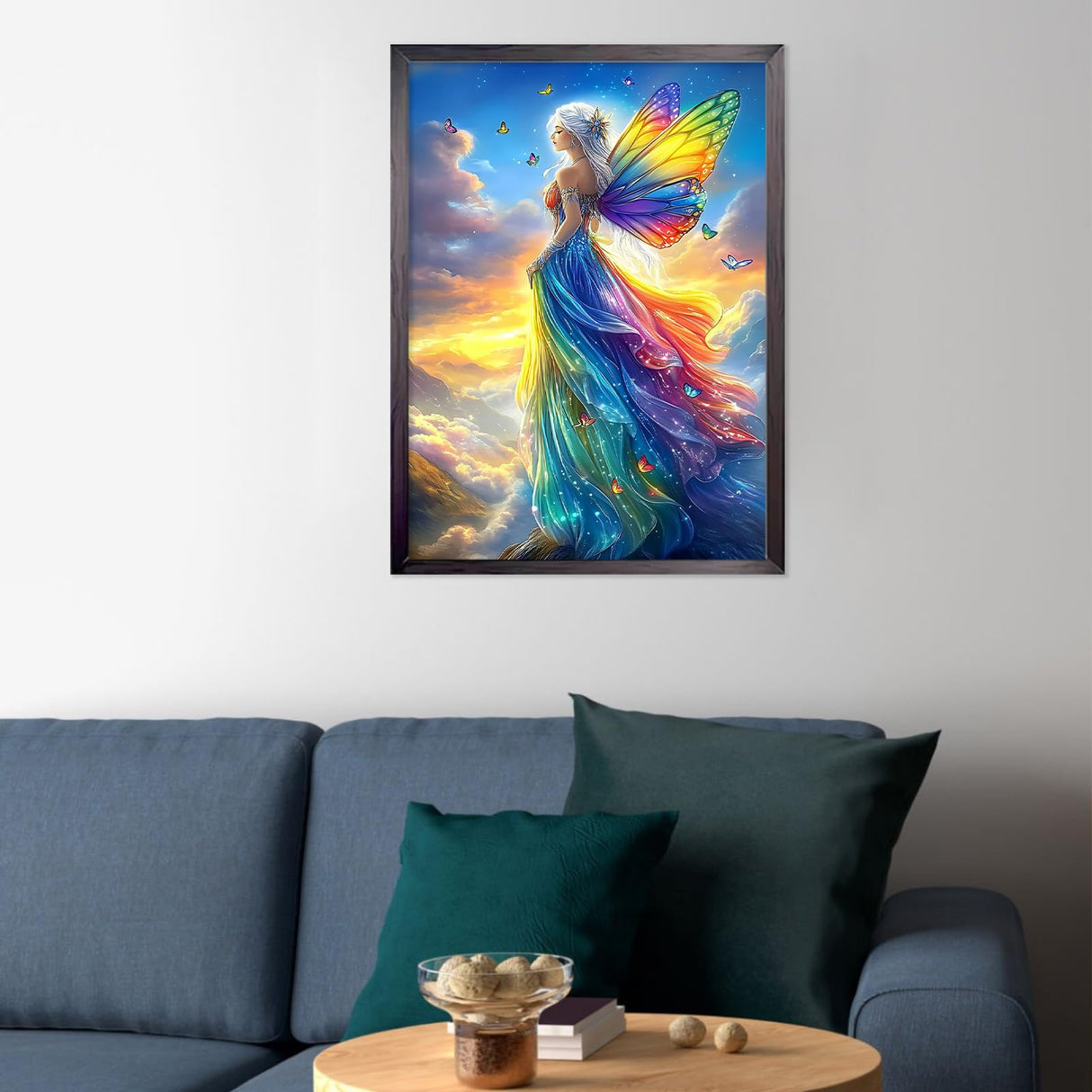 CEOVR Fairy Diamond Art Kits for Adults, 5D DIY Full Drill Diamond Painting Dots Gem Art, Adult Crafts Kits Arts and Crafts, Wall Decor for Home Office 12x16inch CEOVR