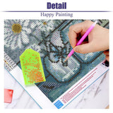BOHADIY Daisy Diamond Painting Kits for Adults Diamond Art Kits for Adults Beginner, Inspirational DIY Full Drill Diamond Dots Paintings with Diamonds 5D Gem Art and Crafts Home Wall Decor Bottle BOHADIY