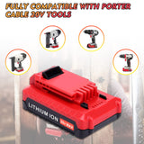 Fhybat 2 Packs 3.0Ah 20 Volt PCC680LP PCC682L Battery Compatible with Porter Cable 20V Battery Lithium PCC680L PCC681L PCC685L PCC685LP Fhybat