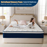 Kesyup 12 Inch Twin Gel Memory Foam Mattress - Medium Firm Mattress for Cool Sleep & Pressure Relief | Motion Isolation, 100-Night Trial, CertiPUR-US Certified (40" x 75") Kesyup