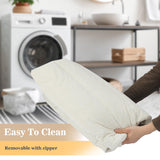 KKdema Bean Bag Chair, Fireside Bean Bags Lazy Sofa Sack, Big Beanbag Chair Floor Couch, Memory Foam Lounge Chair for Bedroom, Living Room, Office and Home, White KKdema