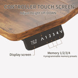 Sileye Wheel Height Adjustable Electric Sit Stand Up Table, Raising Desks for Home Office and Computer Workstation, 63x30, Rustic Brown Sileye