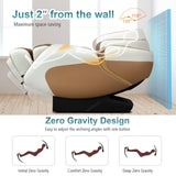 Giantex Full Body Massage Chair, Zero Gravity Shiatsu Massage Recliner with SL Track, Voice Control, Heat, Foot Roller, Thai Yoga Stretch, Airbags, 12 Auto Modes, 5 Manual Modes, Free Indoor Delivery Giantex