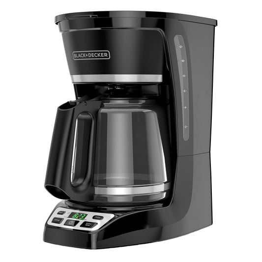 BLACK+DECKER 12-Cup* Programmable Coffeemaker, Black, CM1070B-3