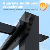 MUPATER 12' X 16' Outdoor Retractable Aluminum Pergola with Weather-Resistant Canopy for Backyard Deck Garden Grey MUPATER