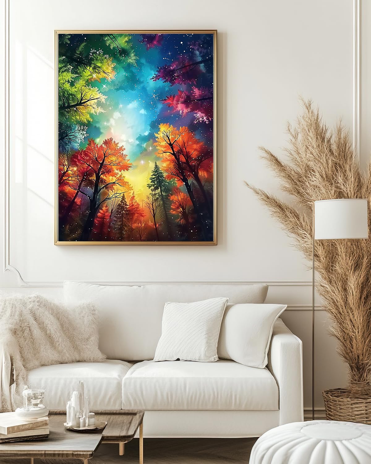 Autumn Landscape Diamond Art Kits for Adults, Crafts 5D Diamond Painting Dot Kit for Adult Beginners, Nature Tree DIY Round Dots Full Drill Diamonds Paintings Arts for Home Wall Decor Gifts 12X16 Inch Luckyrichrui