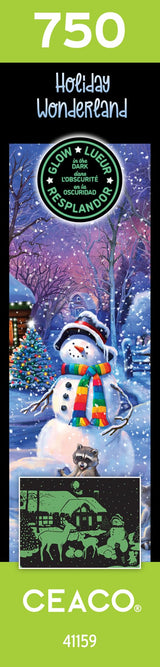 Ceaco - Glow in The Dark - Holiday Wonderland - 750 Piece Jigsaw Puzzle Ceaco