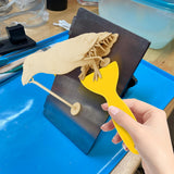 Asbrot 7Pcs UV Resin 3D Printer Must-Have Tool, Silicone Spatula, Scraper, Brush for Resin Transfer Cleaning and Protect Release FEP Film Vat Tank, 3D Printer Accessories Asbrot