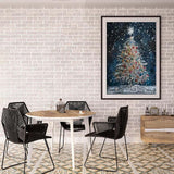 Christmas Tree 5D Diamond Painting Kits For Adults-Winter Snowflake Diamond Art Kits For Beginner,DIY Full Round Drill Diamond Dots Paintings With Gem Art Crafts For Adults,Home Wall Decor12x16inch ZQEATRY