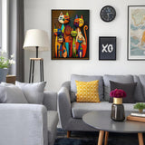 Funny Cat Diamond Painting Kits for Adults, Abstract Cat Diamond Art Kit for Adults Beginner, DIY Full Drill Cute Animal Diamond Dots Paintings Gem Art and Craft for Adult Home Decor 11.8x15.7 in Shouruihua