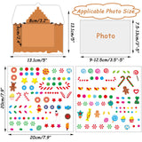 chiazllta 30 Packs Christmas Picture Frame Craft Kits for Kids, Xmas DIY Gingerbread Candy Craft Holiday Art Favor Home Class Game Activities for Kindergarten Preschool chiazllta