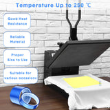 Heat Resistant Gloves and Sublimation Heat Tape, 9 Rolls High Temperature Tape with 1 Pair Heat Gloves for Sublimation Silicone Bump, Heat Tape Heat Transfer Tape, 10 Piece Set Jeyiour