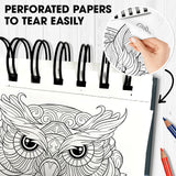 SOUTHERN LOTUS Animal Patterns Spiral Coloring Book Wirebound Hardcover Papers With Relaxing Animals Mandala Drawings Color Pages For Adults Women Seniors Mindfulness Relaxation Anxiety Relief SOUTHERN LOTUS