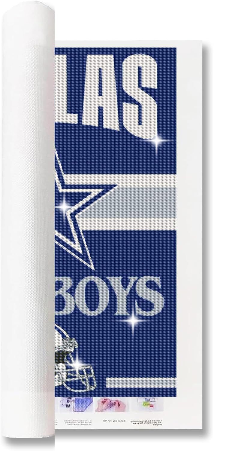 DIY Diamond Art Painting Football Kit for Adults, 5D 12x16 Inch Full Round Drill, Sports Wall Decor for Home Generic