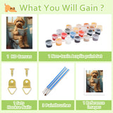 Reivworl Dog Paint by Numbers Kit for Adults, Dog Paint by Number Adult, Painting by Numbers for Gifts and Home Interior Decor 16x20 Inch Reivworl